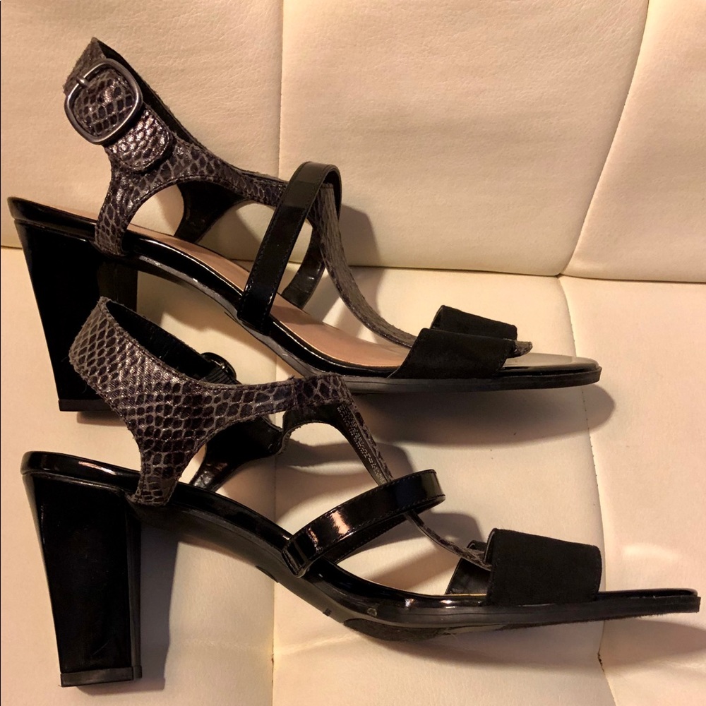 Etienne Aignet Snakeskin Patterned Heeled Sandals